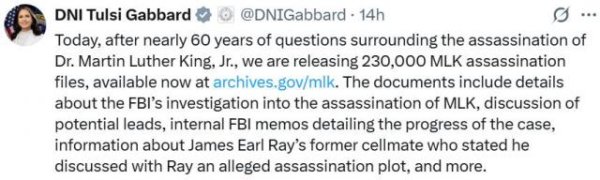 聚赢配资网 “公开透明”还是“转移焦点”？美公开马丁·路德·金遇刺案档案